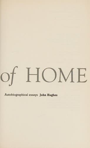 Cover of The Idea of Home by John Hughes