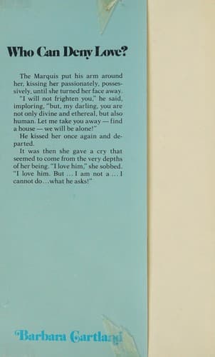 Cover of Who Can Deny Love? by Barbara Cartland