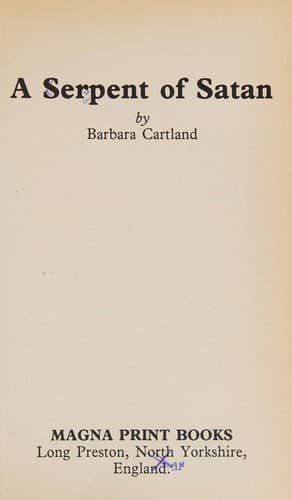 Cover of A Serpent of Satan by Barbara Cartland