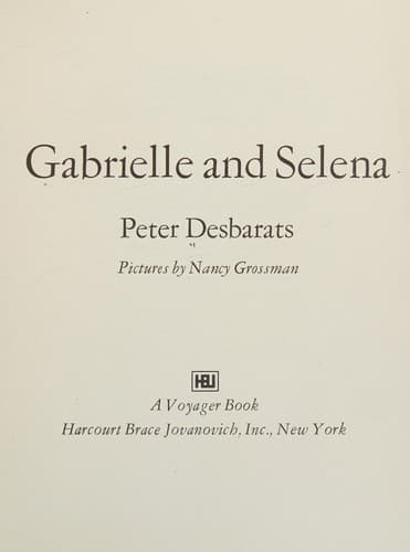 Cover of Gabrielle and Selena by Peter Desbarats