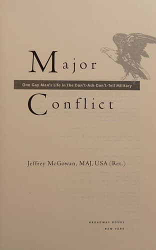 Cover of Major conflict by Jeffrey McGowan