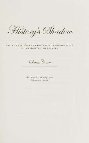 Cover of History's shadow by Conn· Steven