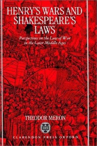 Cover of Henry's wars and Shakespeare's laws by Theodor Meron
