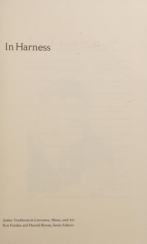 Cover of In harness by G. Ėstraĭkh