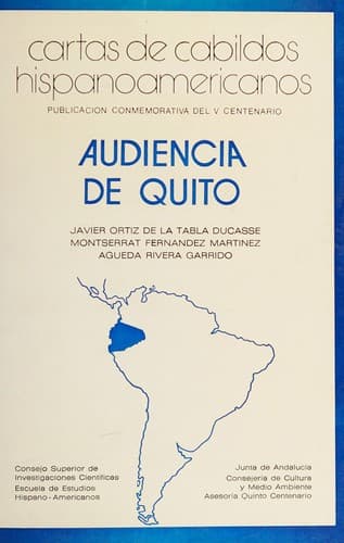 Cover of Cartas de cabildos hispanoamericanos by Javier Ortiz de la Tabla Ducasse