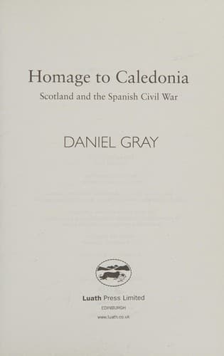 Cover of Homage to Caledonia by Daniel Gray
