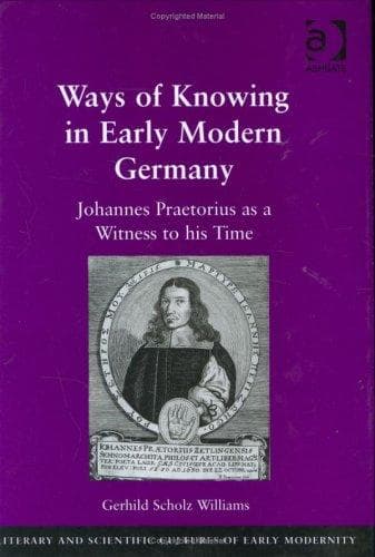 Cover of Ways of knowing in early modern Germany by Scholz Williams, Gerhild