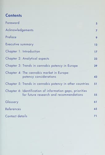 Cover of An overview of cannabis potency in Europe by L. A. King