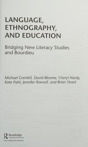 Cover of Language, ethnography, and education by Michael Grenfell