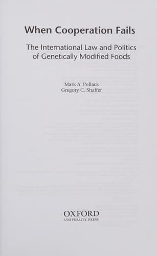 Cover of When cooperation fails by Mark A. Pollack