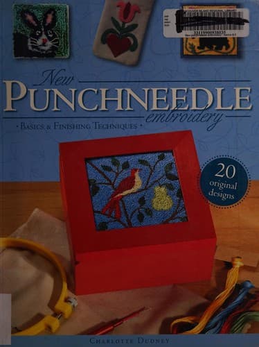 Cover of New punchneedle embroidery by Charlotte Dudney