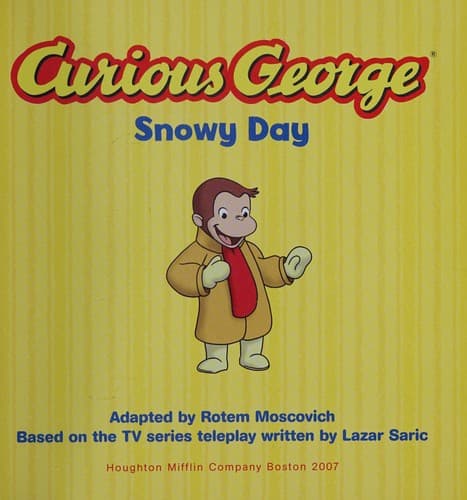 Cover of Curious George snowy day by Rotem Moscovich