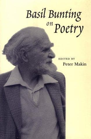 Cover of Basil Bunting on poetry by Bunting, Basil