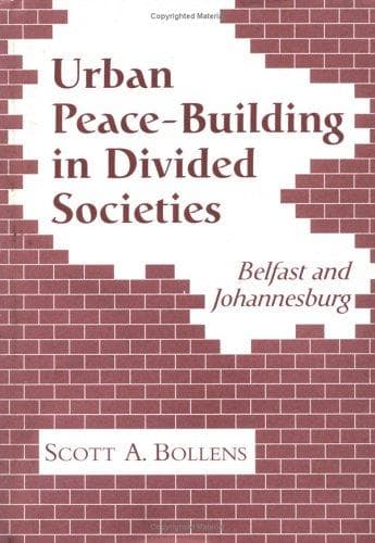 Cover of Urban peace-building in divided societies by Scott A. Bollens