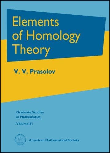 Cover of Elements of Homology Theory (Graduate Studies in Mathematics) by V. V. Prasolov