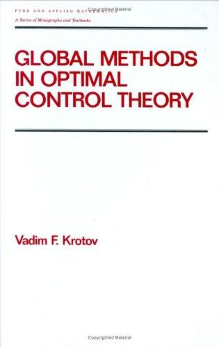 Cover of Global methods in optimal control theory by V. F. Krotov