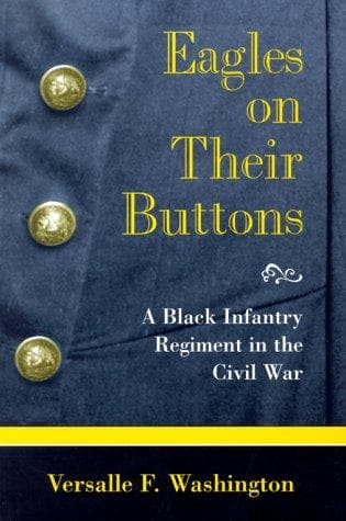 Cover of Eagles on their buttons by Versalle F. Washington