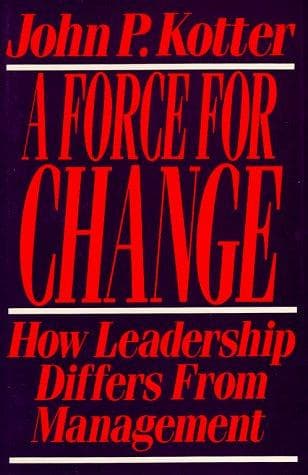 Cover of A force for change by John P. Kotter