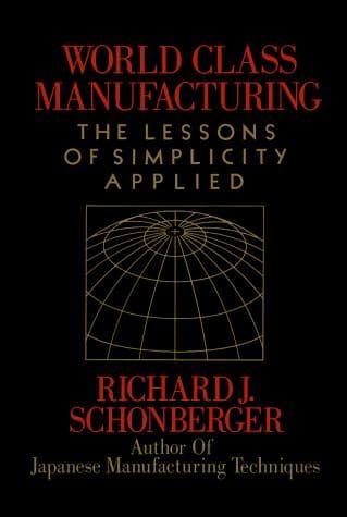 Cover of World class manufacturing by Richard Schonberger