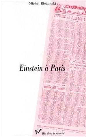 Cover of Einstein à Paris by Michel Biezunski