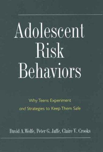 Cover of Adolescent risk behaviors by David A. Wolfe