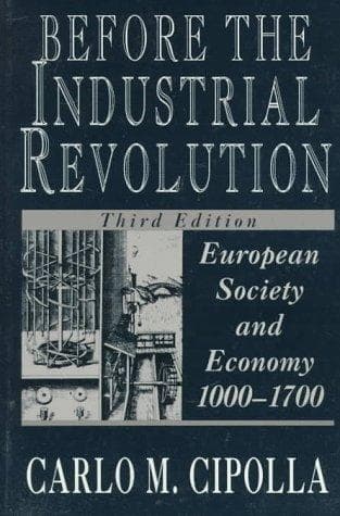 Cover of Storia economica dell'Europa pre-industriale by Carlo Maria Cipolla