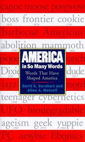 Cover of America in so many words by David K. Barnhart