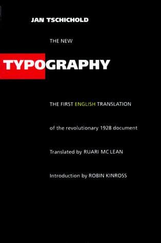 Cover of Neue Typographie by Jan Tschichold
