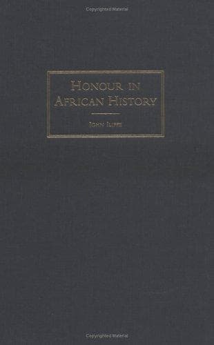 Cover of Honour in African history by John Iliffe