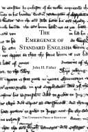 Cover of The emergence of standard English by John H. Fisher