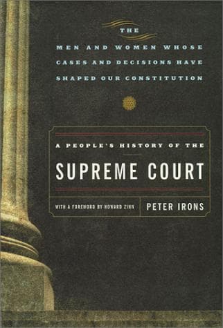 Cover of A people's history of the Supreme Court by Peter H. Irons
