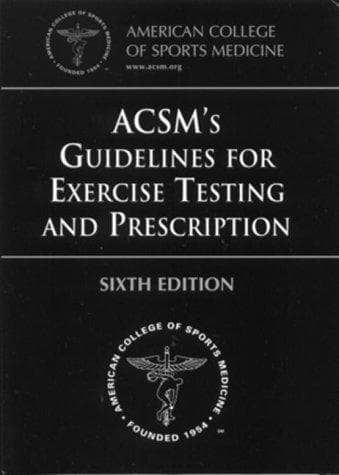 Cover of ACSM's guidelines for exercise testing and prescription by American College of Sports Medicine
