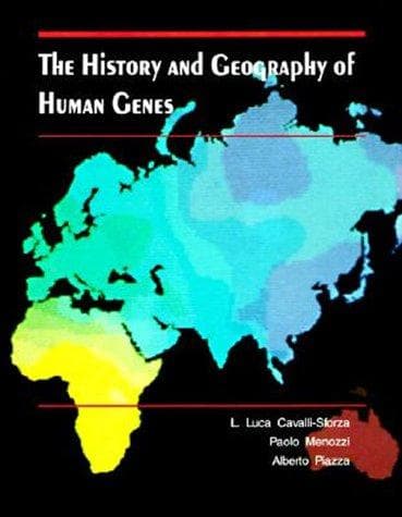 Cover of The history and geography of human genes by Luigi Luca Cavalli-Sforza