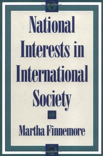 Cover of National interests in international society by Martha Finnemore