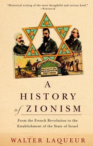 Cover of A history of Zionism by Walter Laqueur