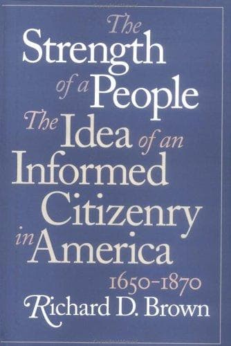 Cover of The strength of a people by Richard D. Brown