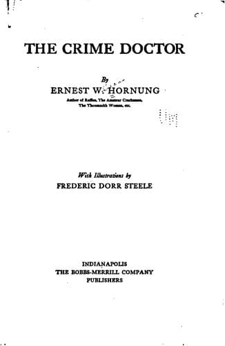 Cover of The crime doctor by E. W. Hornung