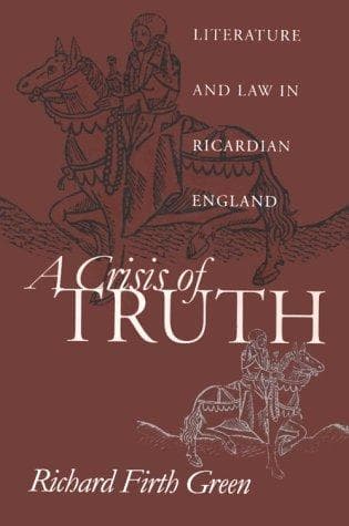 Cover of A crisis of truth by Richard Firth Green