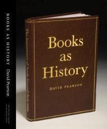 Cover of Books as history by Pearson, David