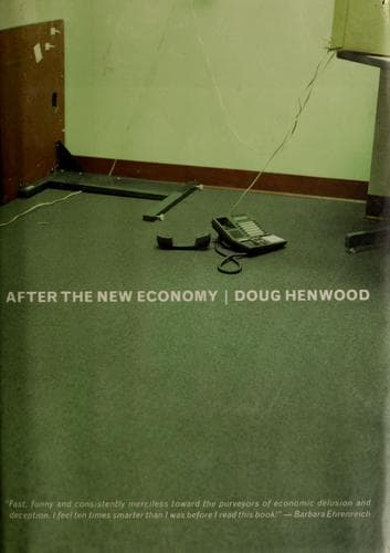 Cover of After the new economy by Doug Henwood