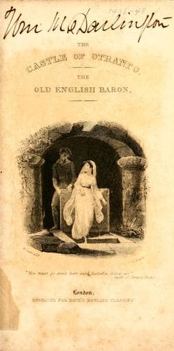 Cover of The Castle of Otranto by Horace Walpole