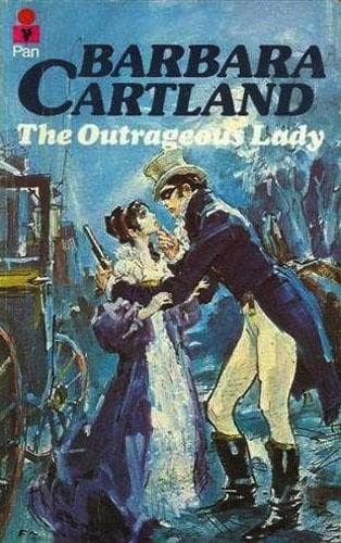 Cover of The Outrageous Lady by Barbara Cartland