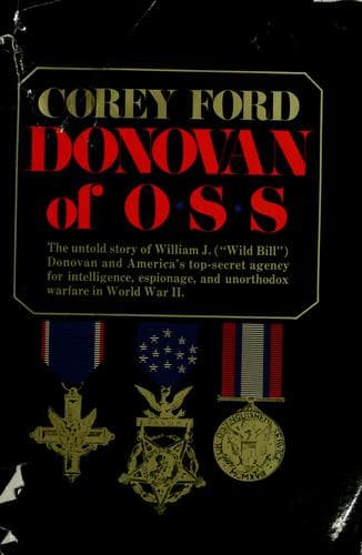 Cover of Donovan of OSS by Corey Ford