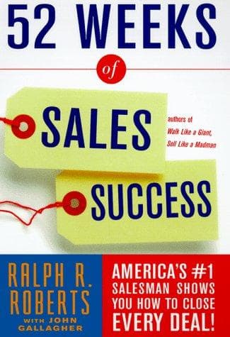 Cover of 52 weeks of sales success by Ralph R. Roberts