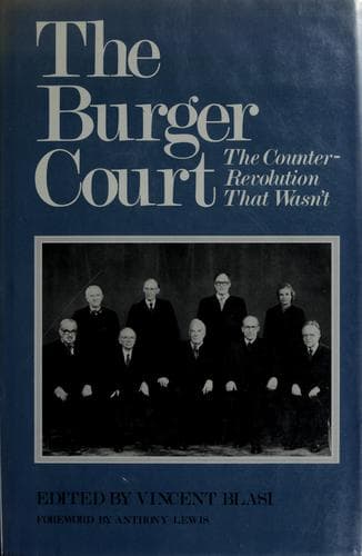 Cover of Burger Court by Vincent Blasi