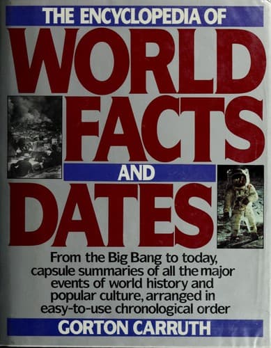 Cover of The encyclopedia of world facts and dates by Gorton Carruth