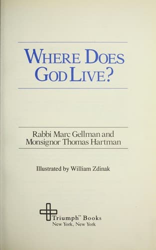 Cover of Where does God live? by Marc Gellman