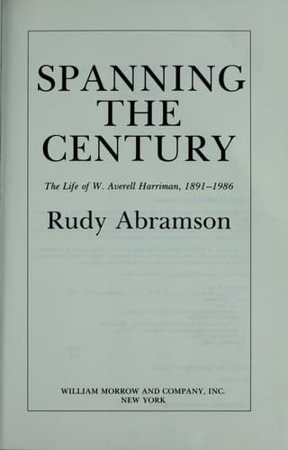Cover of Spanning the century by Rudy Abramson
