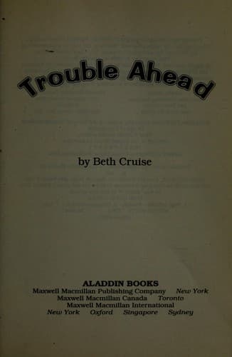 Cover of Trouble ahead by Beth Cruise
