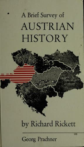 Cover of A brief survey of Austrian history by Richard Rickett